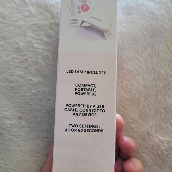 BRAND NEW IN BOX Dashing Diva Glaze semi cured nail set with LED Lamp - Picture 7 of 7